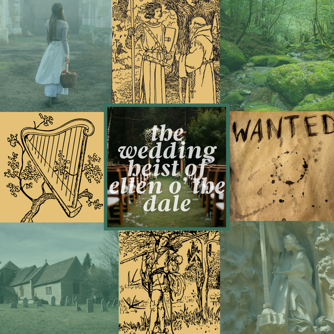Moodboard for The Wedding Heist of Ellen o' the Dale